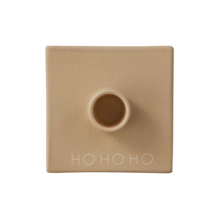 Design Letters - Tell your Christmas Story Kerzenhalter, Ho Ho Ho / beige
