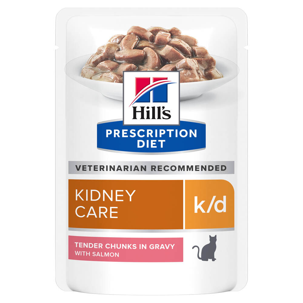 Hill's Prescription Diet Kidney Care k/d - Kattenvoer - 85 Gram - zalm