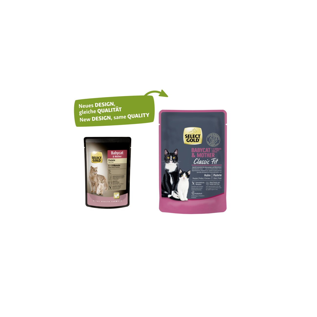 SELECT GOLD Babycat & Mother Pastete Huhn 12x85 g