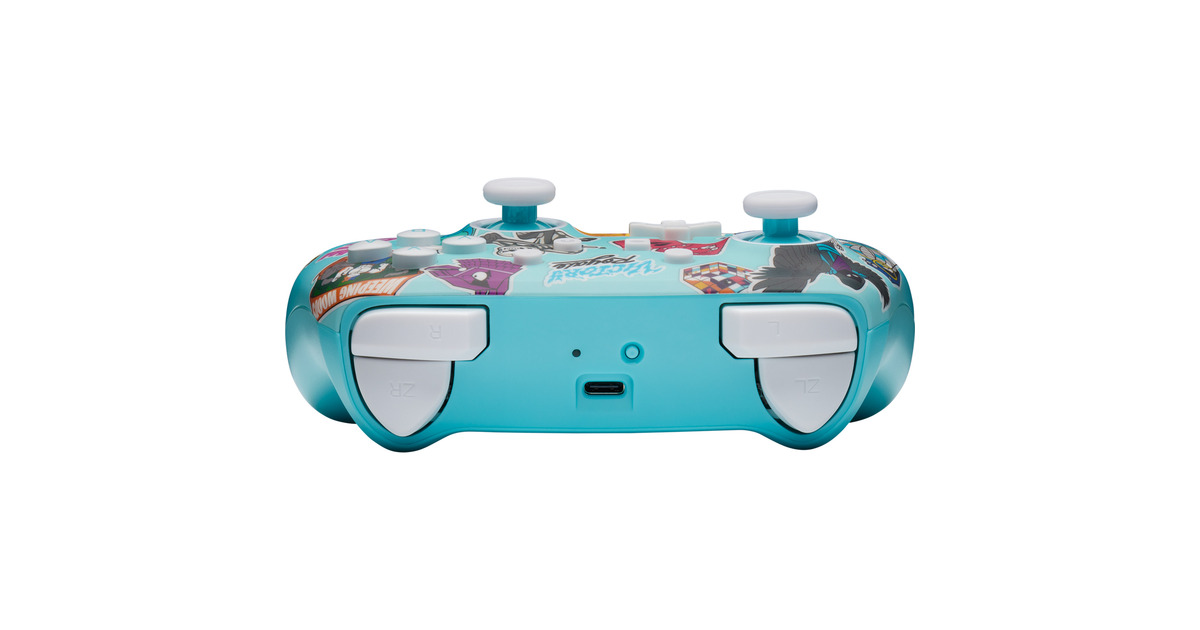 PowerAGeavanceerde draadloze controller voor Nintendo Switch - Fortnite-stickerwaanzin