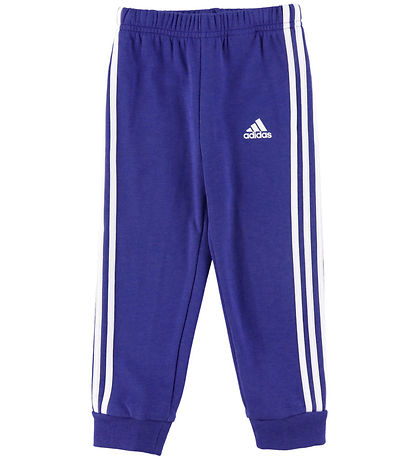 adidas Performance Sweatset - Blau m. Weiß