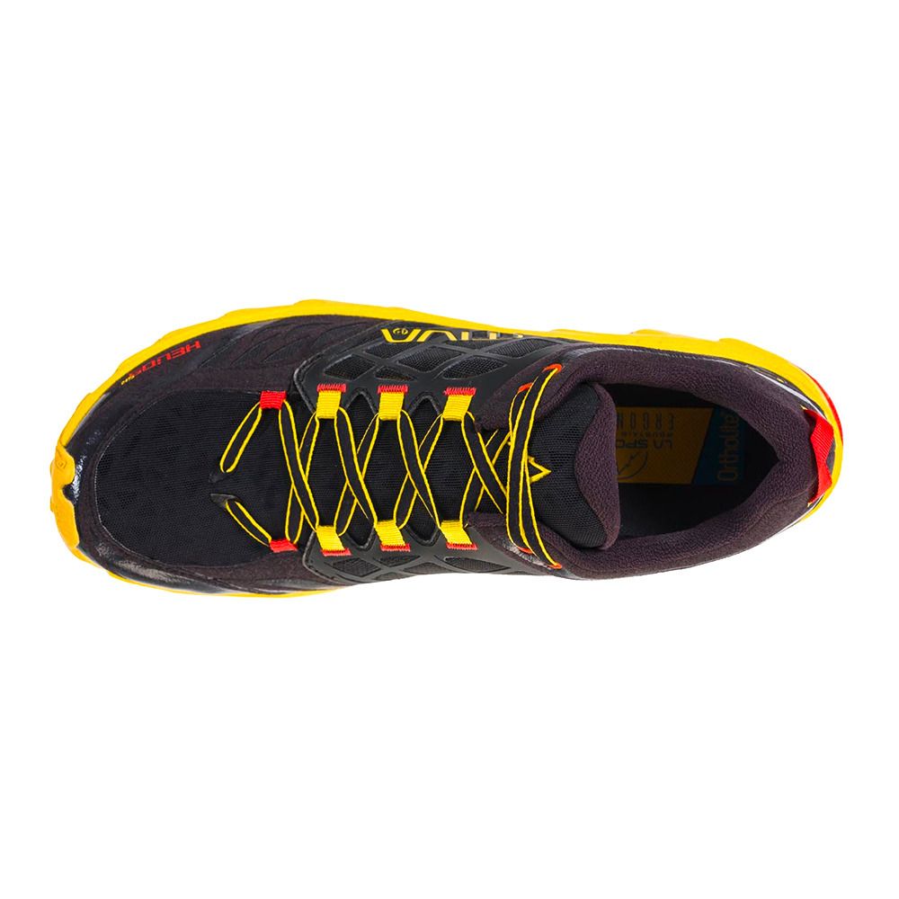 La Sportiva HELIOS SR - Chaussures de trail Homme black/yellow
