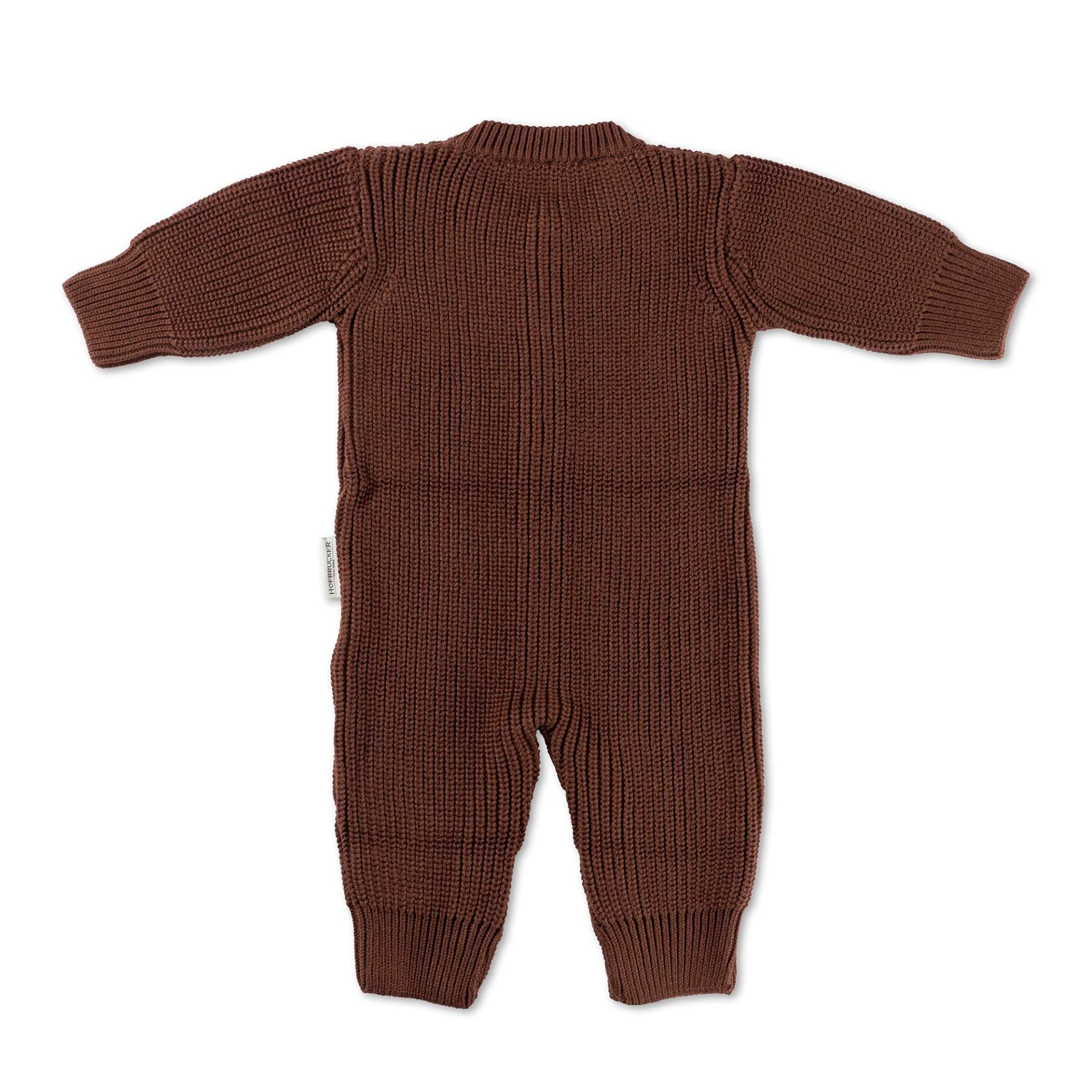 Hofbrucker Baby Strickoverall Leo Schokobraun