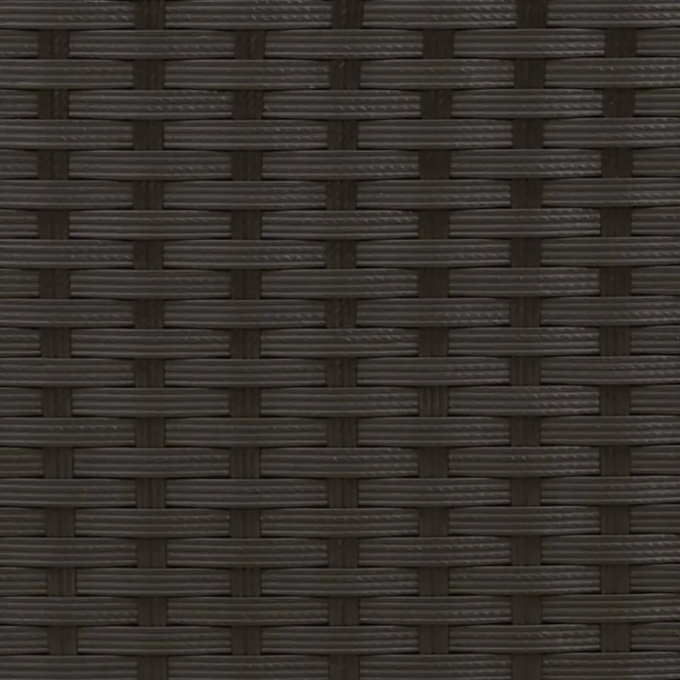 vidaXL - Tuinbank - Zwart - Poly rattan