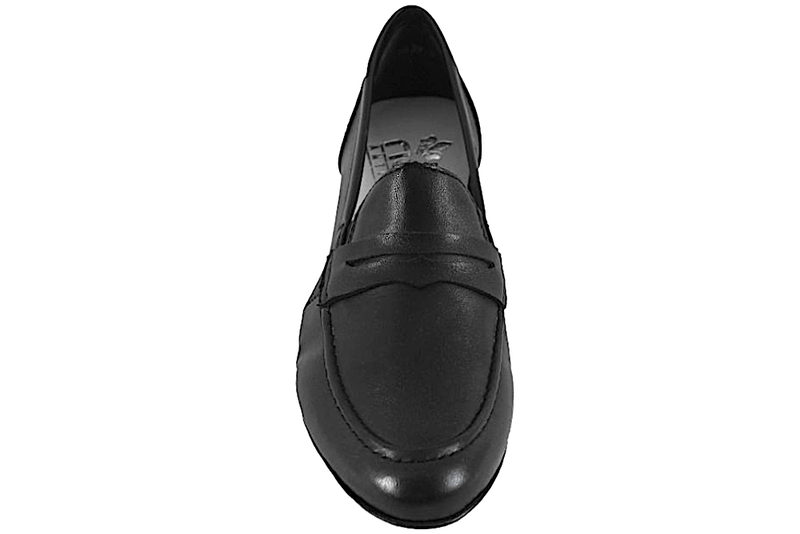 RIEKER LOAFERS I SORT GLAT SKIND