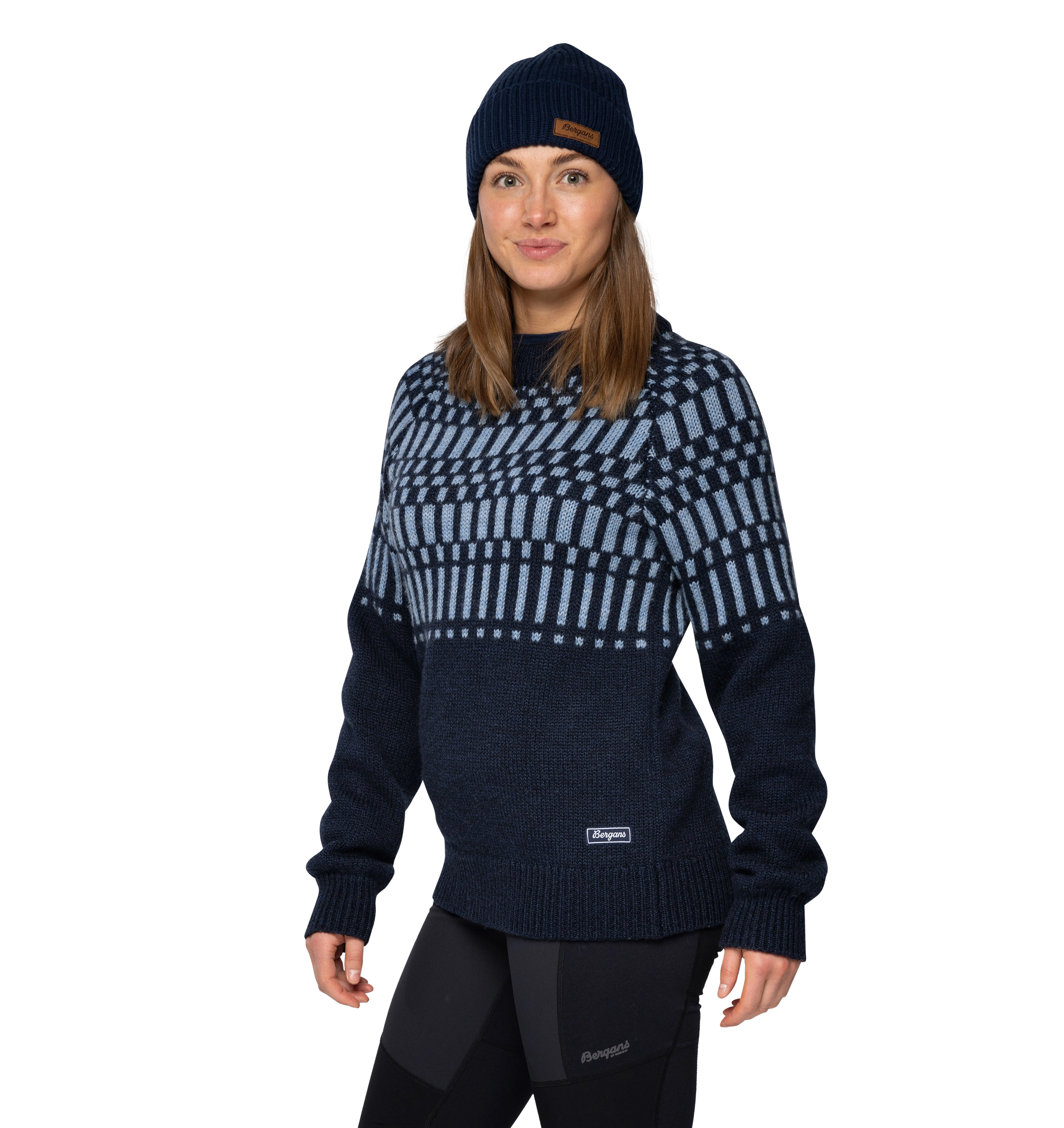 Nordmarka Merino Jumper Women Navy Blue / Husky Blue