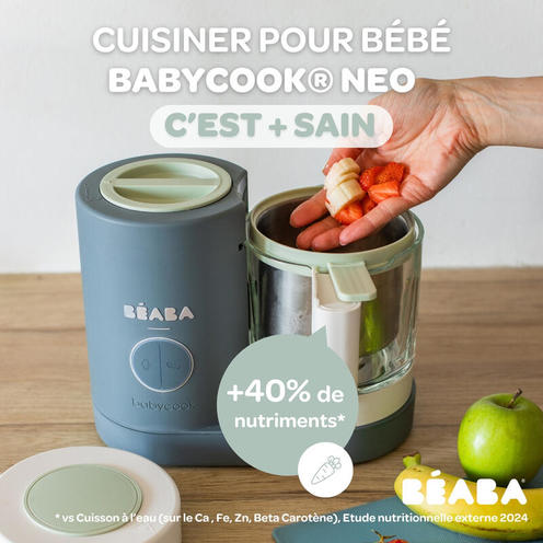 Babycook Néo Robot Cuiseur Bébé 6 en 1 Gris Minéral - BEABA