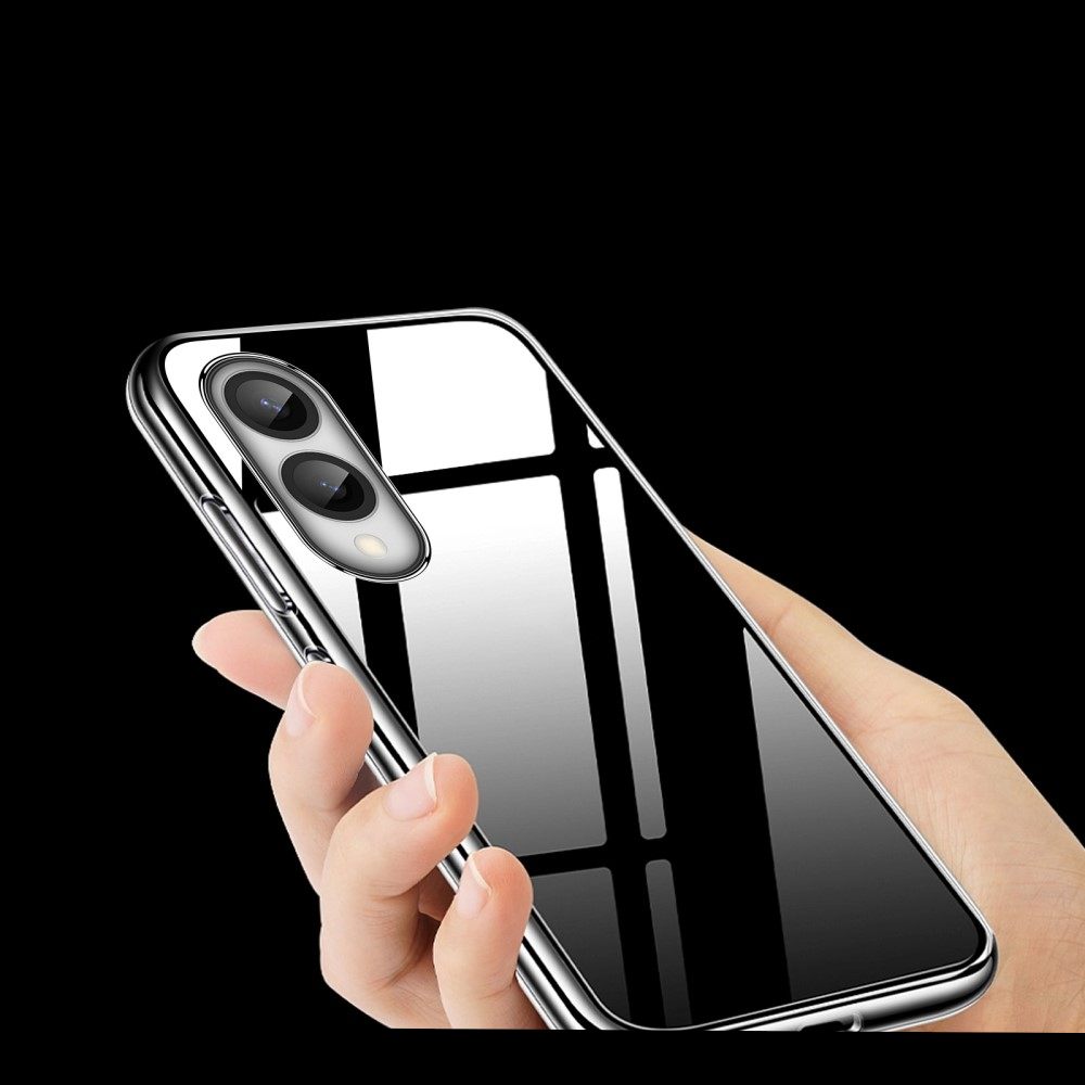 Samsung Galaxy S25 Edge Gummi Case Schutzhülle mit Kameraschutz - Transparent
