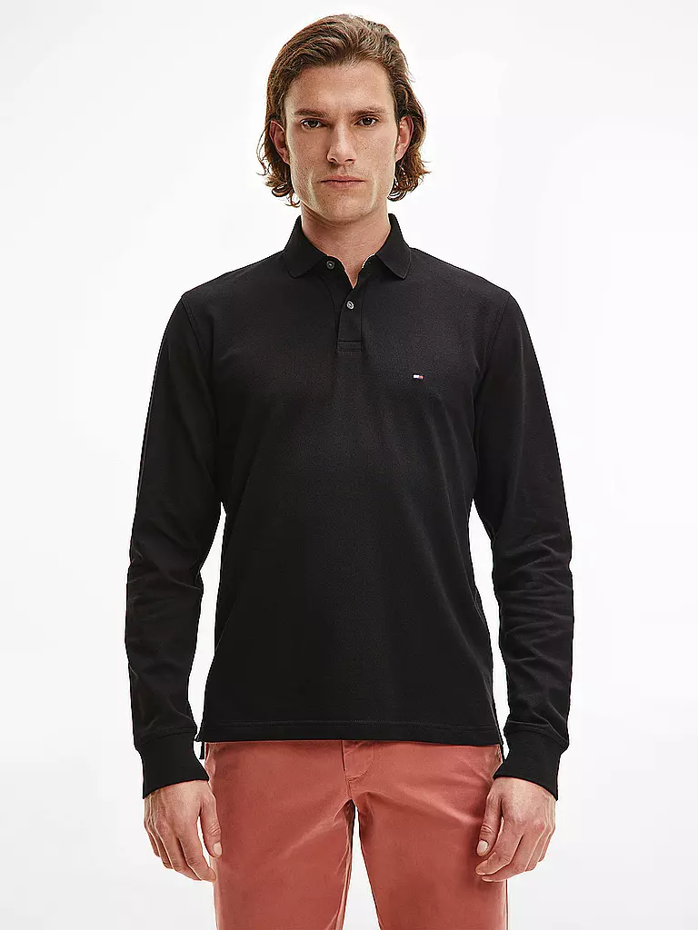 TOMMY HILFIGER Poloshirt Regular Fit 1985 schwarz