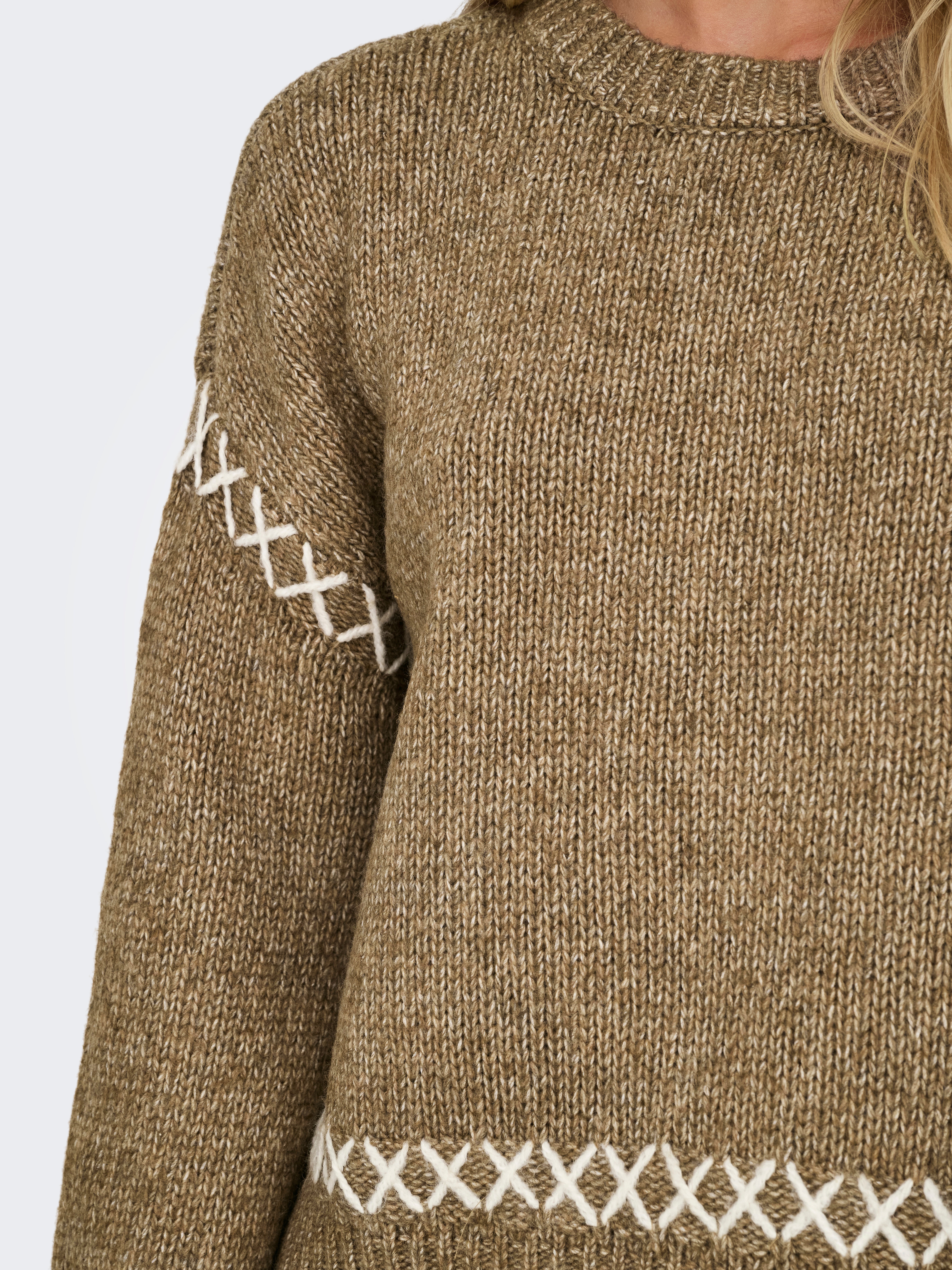 ONLAMANDA Strickpullover Malt Ball