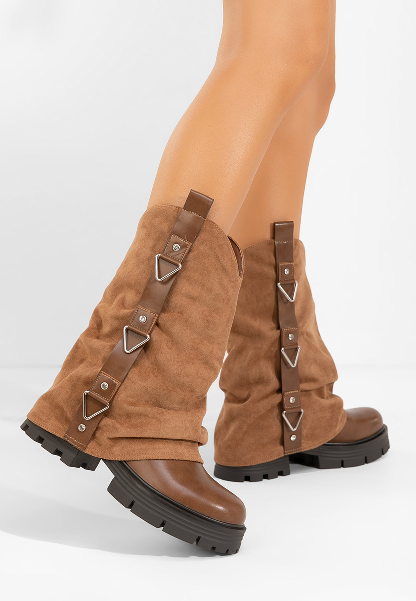 Bottes femme kaki Velira