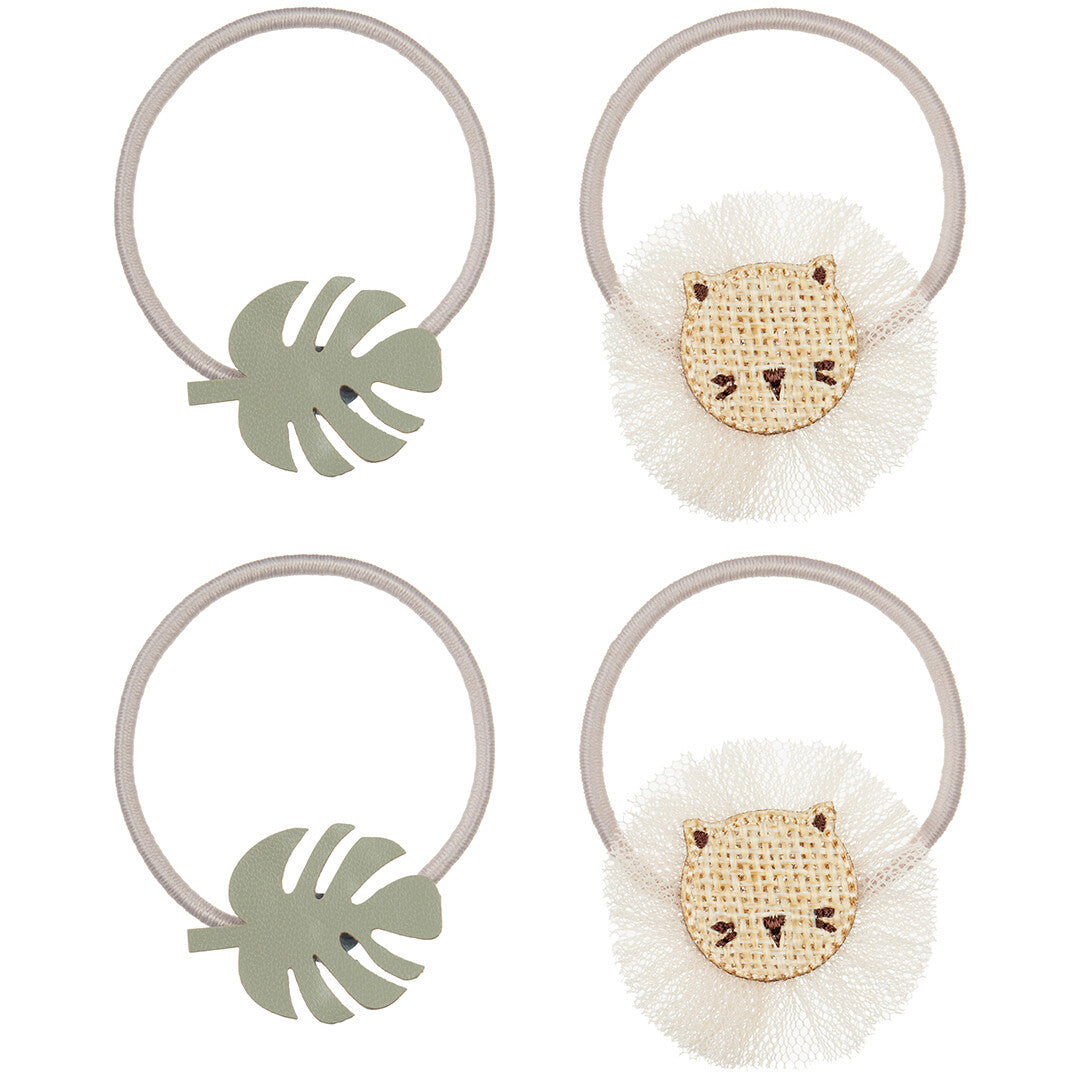 Mimi & lula haarelastiekjes leonardo lion - 4st