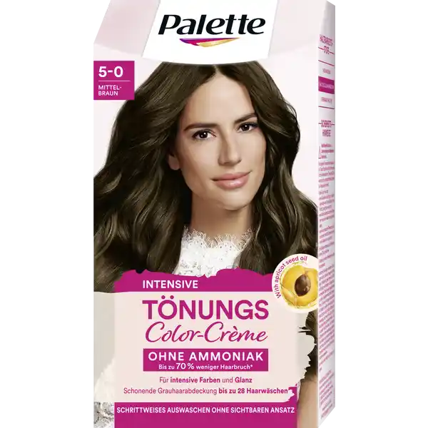 Intensive Tönungs Color-Crème 5-0 Mittelbraun