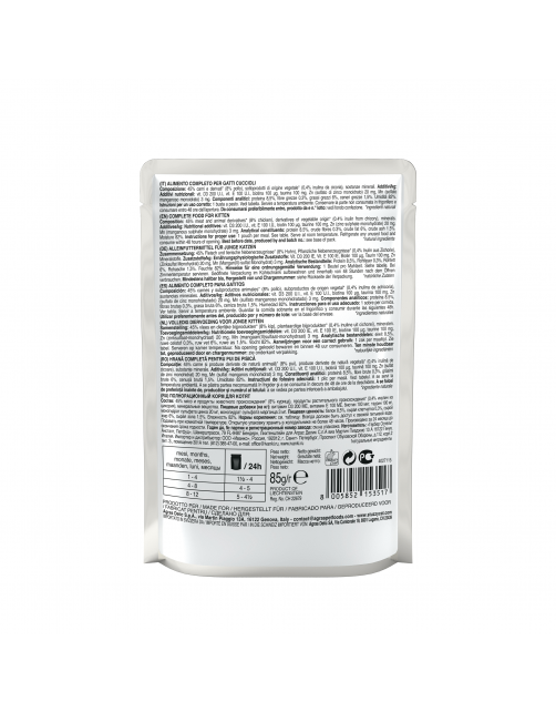 Stuzzy Maaltijdzakjes  Bocconcini Kitten - Kattenvoer - Kip 85 g