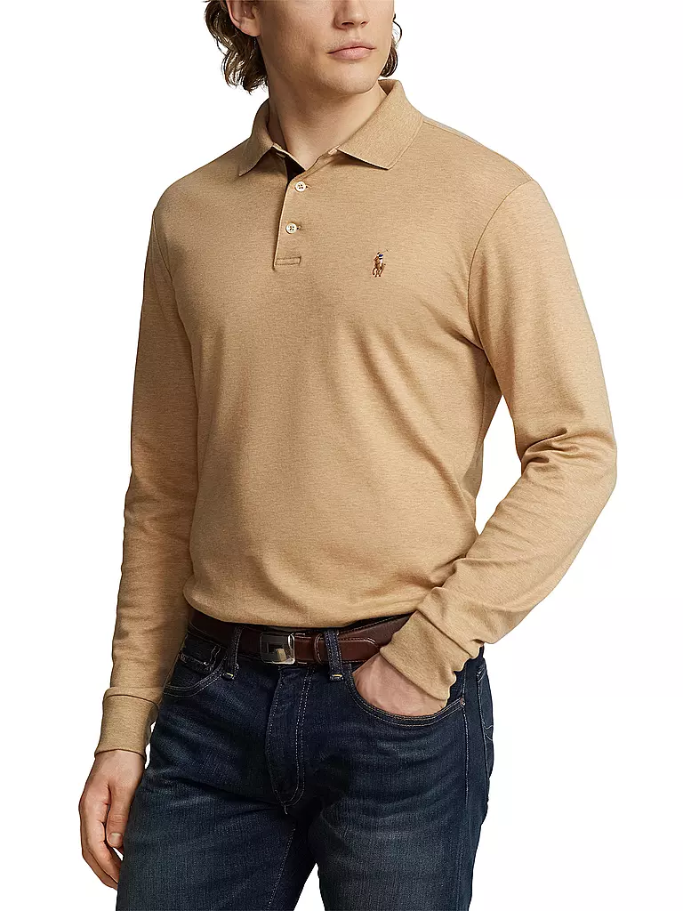 POLO RALPH LAUREN Poloshirt Custom Slim Fit beige