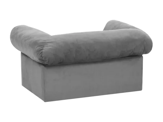 Canapé pour chien avec tiroir Gris 75x50x38 cm Peluche