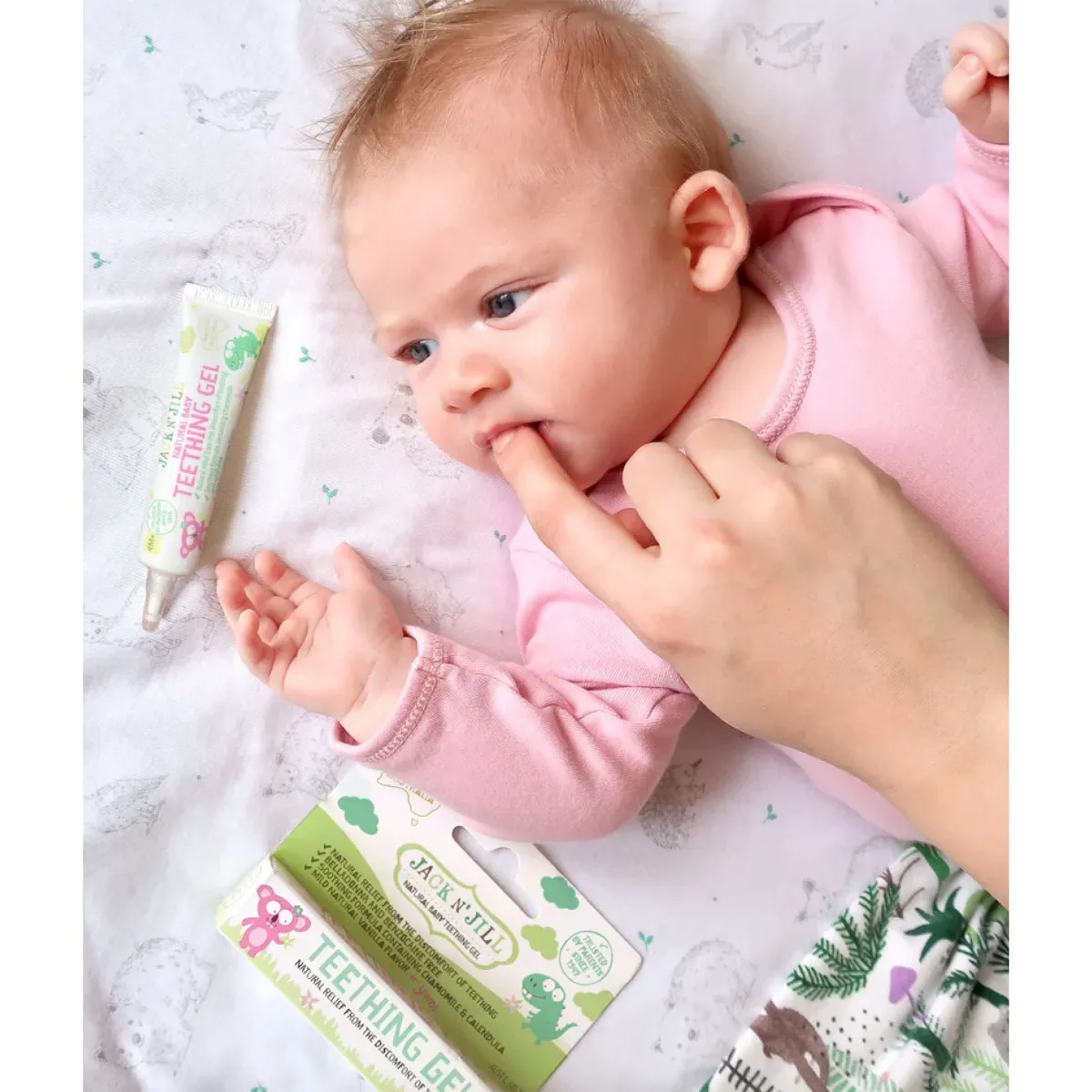 Jack N' Jill Gel de Dentition Naturel pour Bébé 4 mois+ 0,5 oz - Vanille