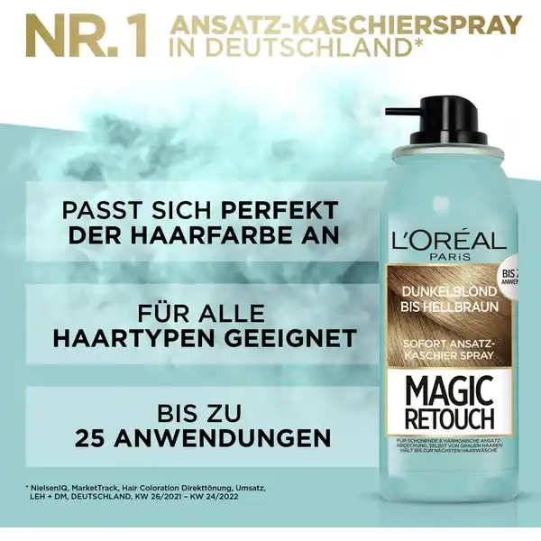 Ansatz-Kaschierspray Dunkelblond bis Hellbraun