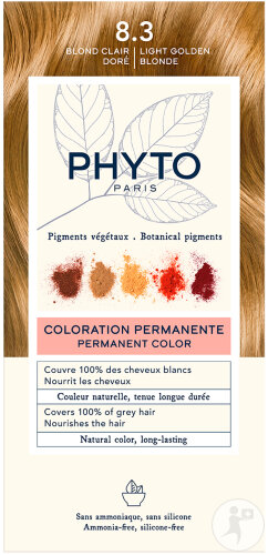 Phyto Paris Phytocolor Coloration Permanente 8.3 Blond Clair Doré 1 Kit