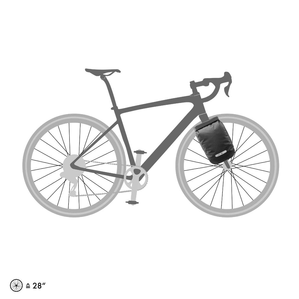 Ortlieb Fork-Pack Taske Matsort 5,8 L