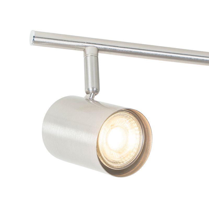 Moderne plafondlamp staal 3-lichts verstelbaar - Jeana