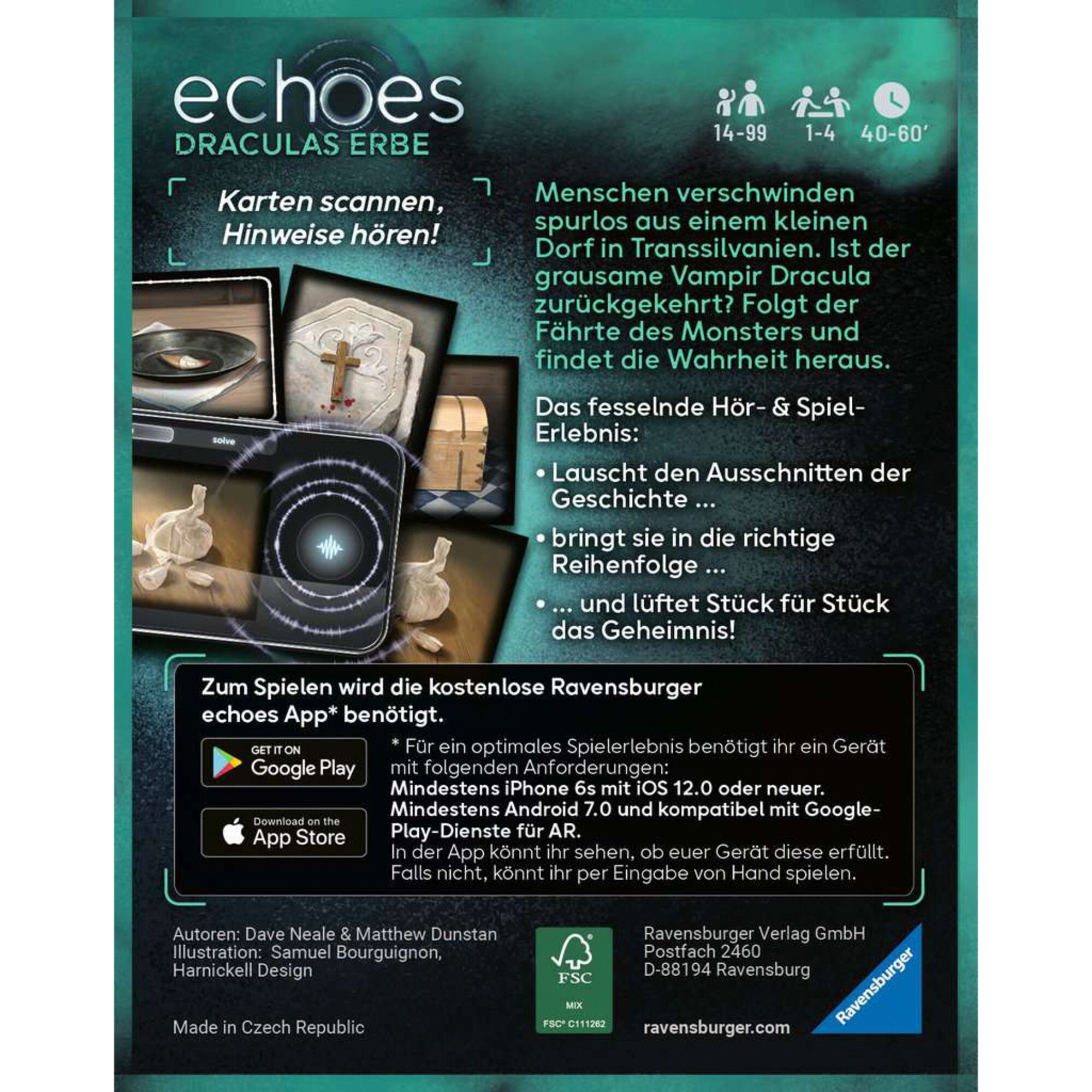 Ravensburger Gesellschaftsspiel echoes Draculas Erbe