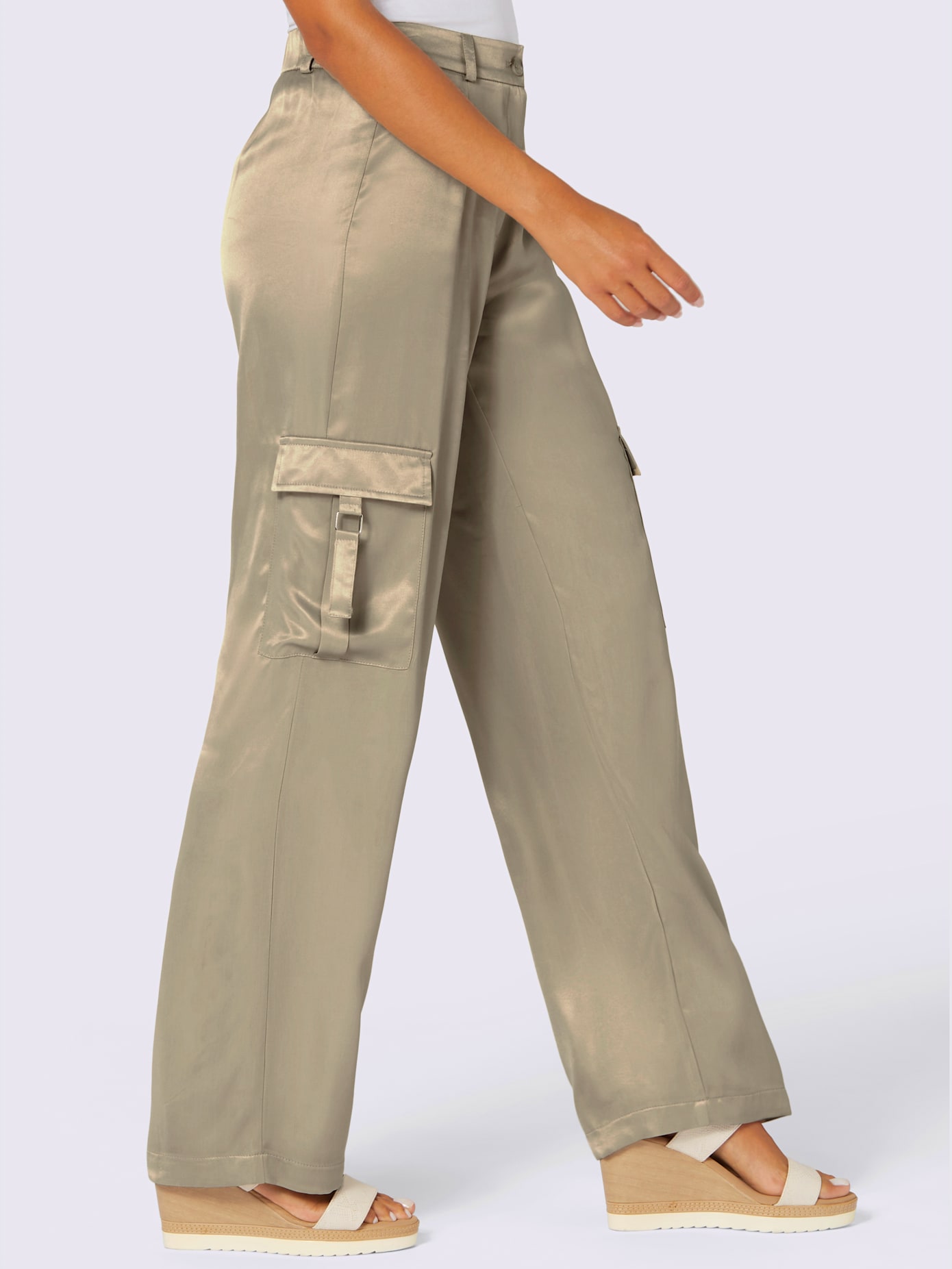 Pantalon brillance satinée