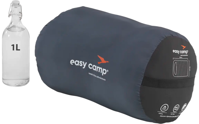 Easy Camp Raven Quadrat Doppel Deckenschlafsack 5°C Links 220 x 150 cm