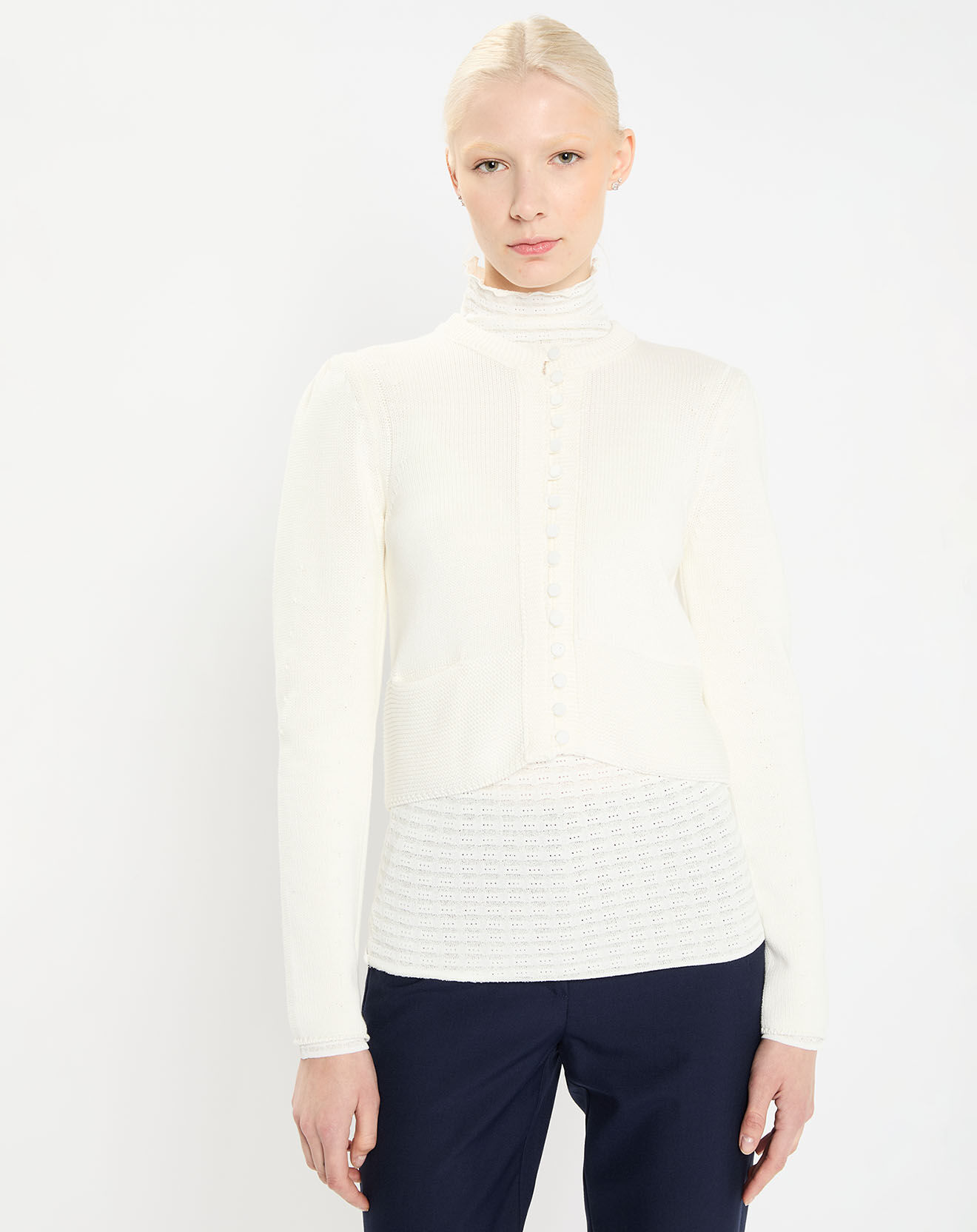 Zapa Gilet Gabrielle blanc