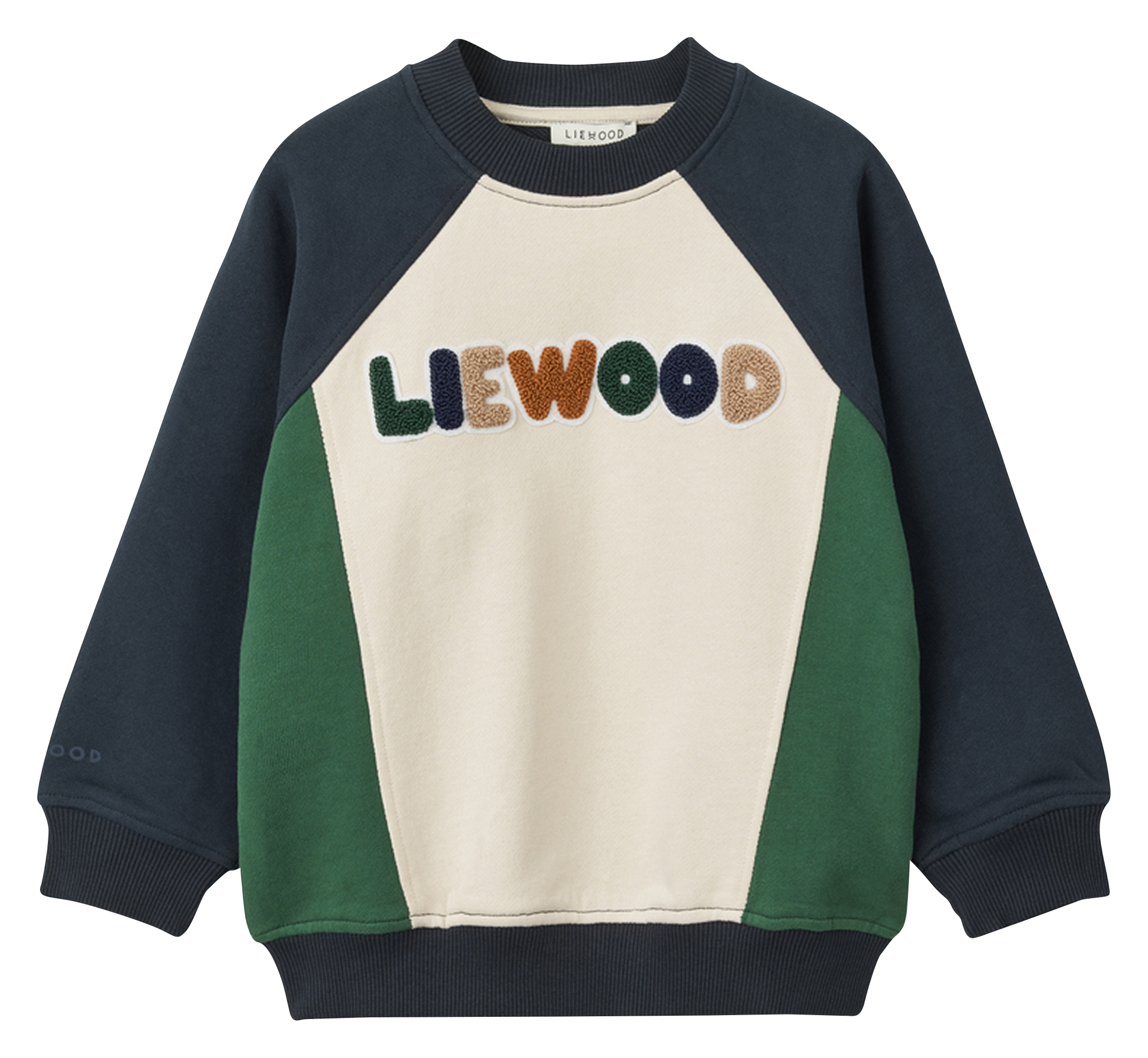 AUDE - Sweat ample imprimé en coton bio | Beige