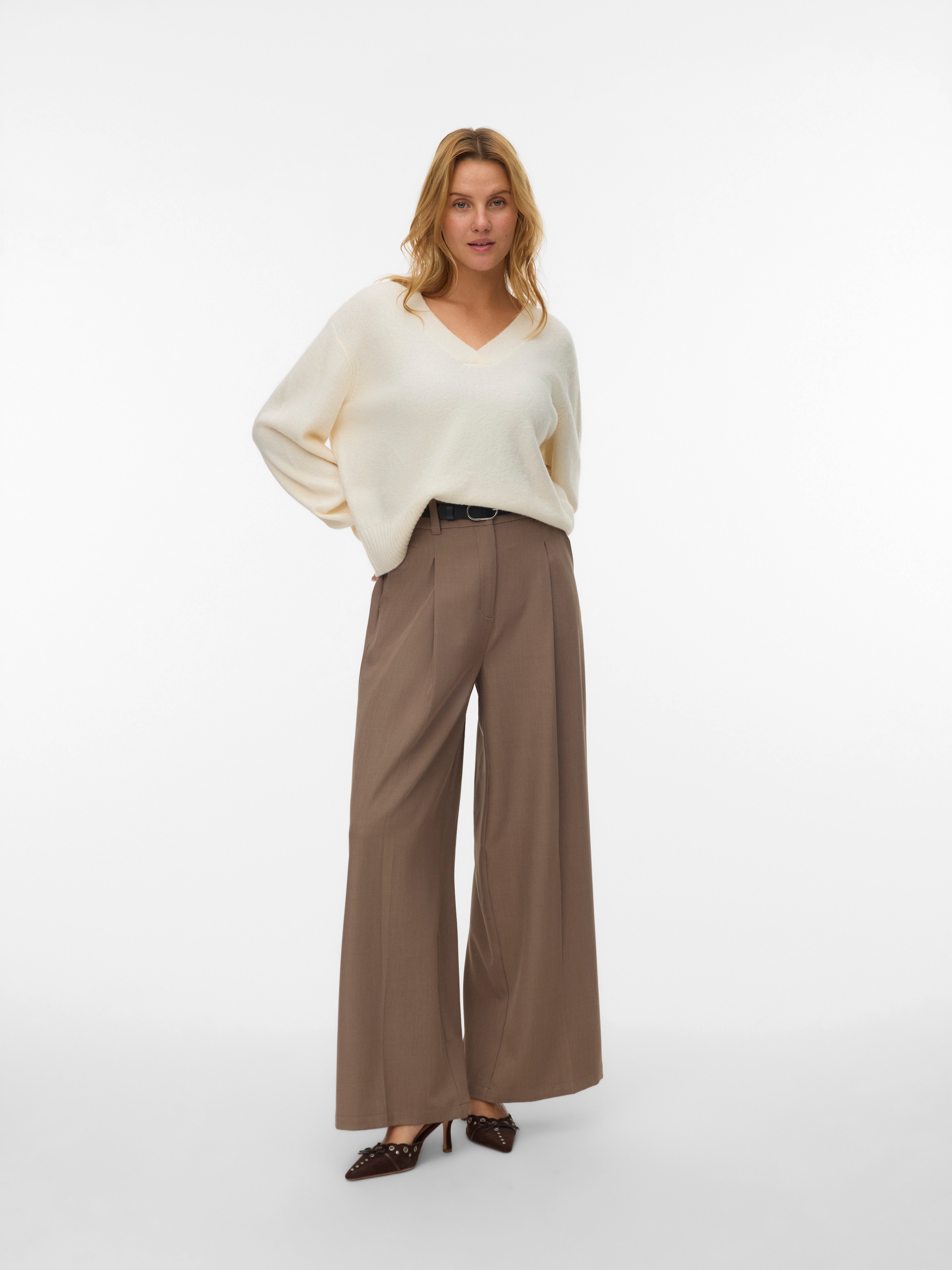 Vero Moda V-Ausschnitt-Pullover »VMBOOM LS V-NECK PULLOVER NOOS«