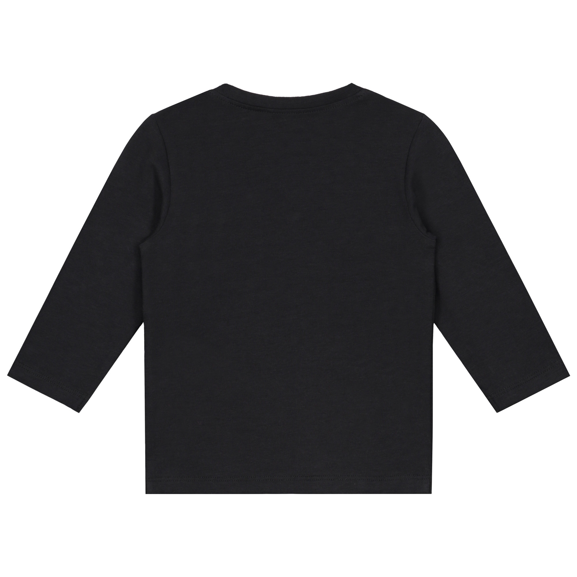 Prénatal baby shirt lange mouwen effen zwart