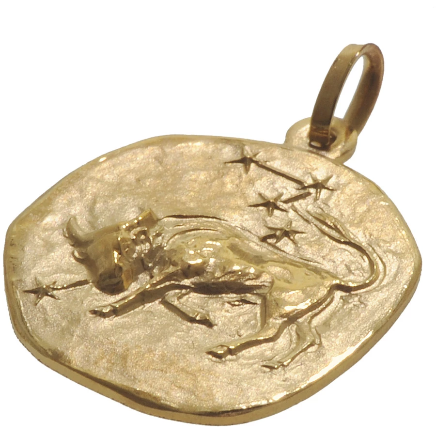 trendor Sternzeichen für Kinder Stier Gold 333 Anhänger + Halskette gold