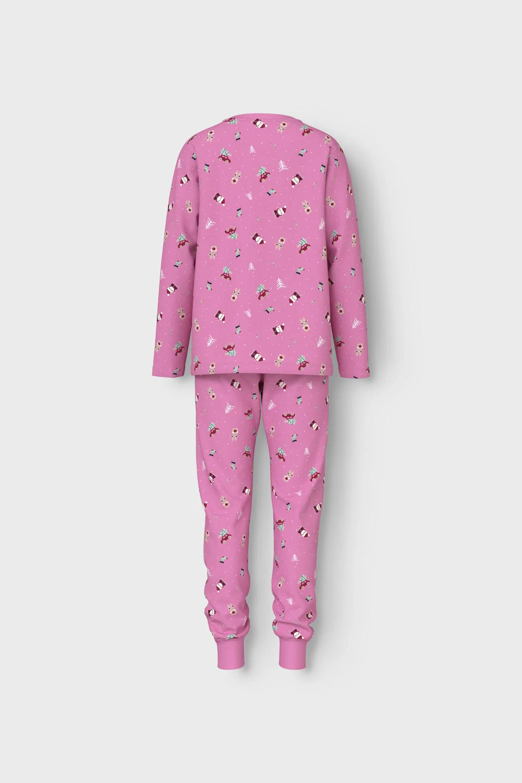 Name It Nknvismas Ls Nightset 4668410 fuchsia pink christmas elements