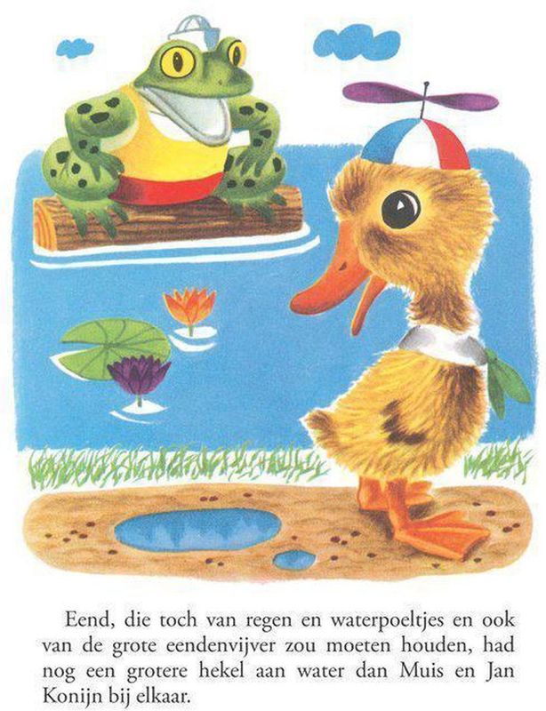 Boek - Jan Konijn en de Eend - Kinderboek - Nederlands - 32 Pagina's