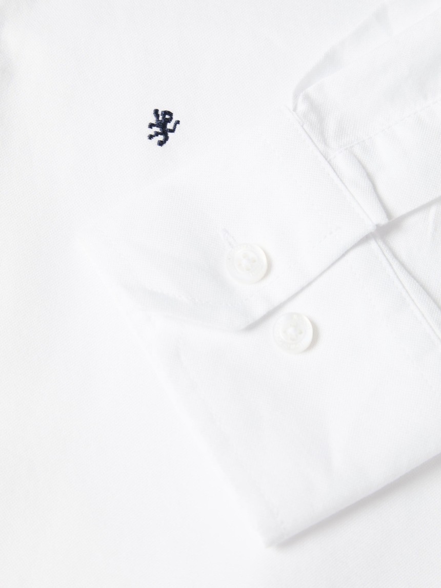Camisa clássica slim fit em algodão