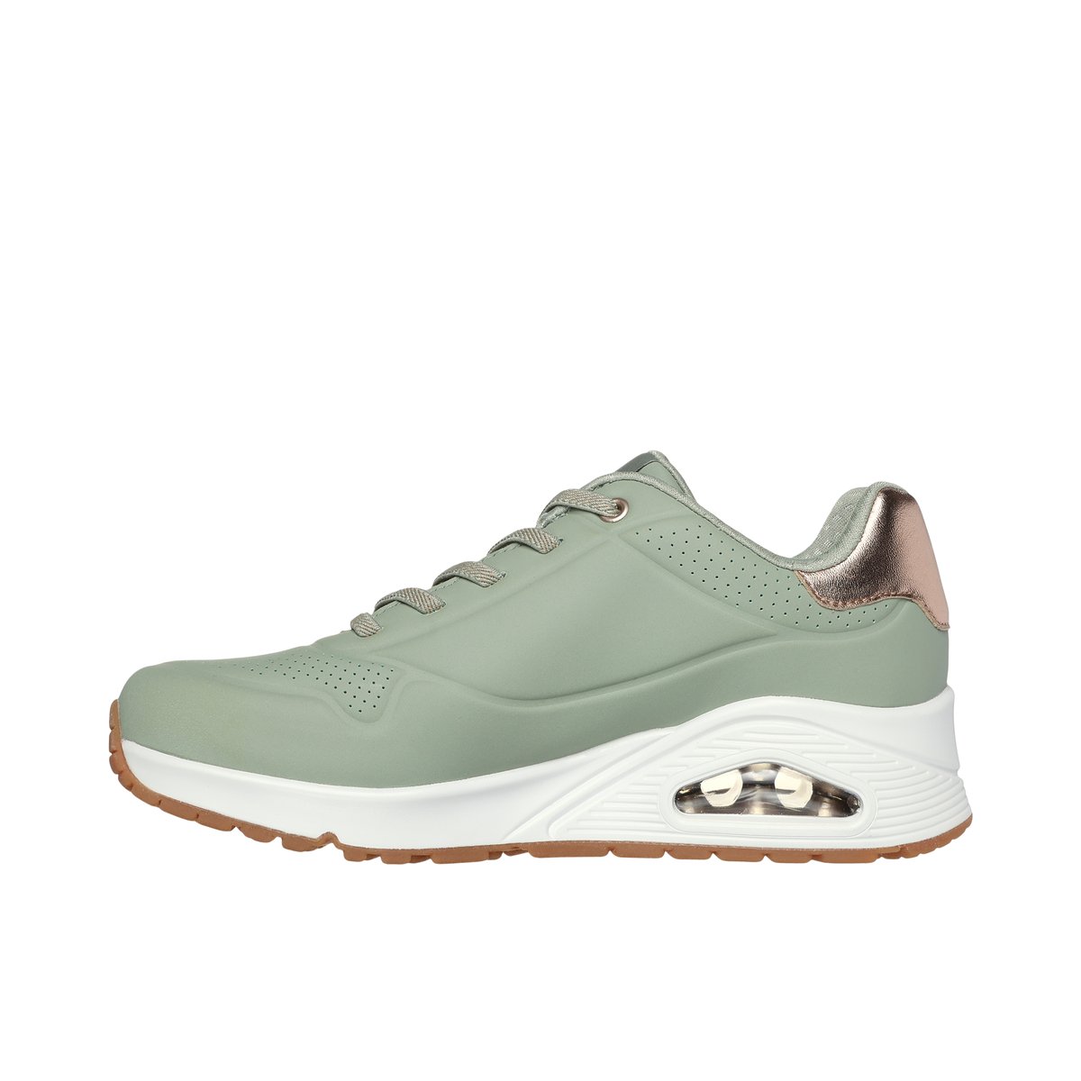 2X les points-Uno_shim-l-Baskets - Talon plat - Autre Vert