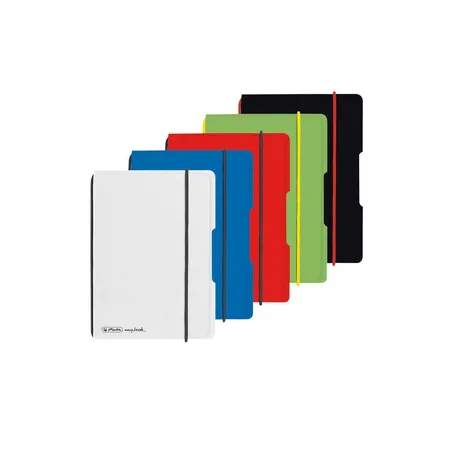 Herlitz Notizheft PP A6 Flex transparent kariert