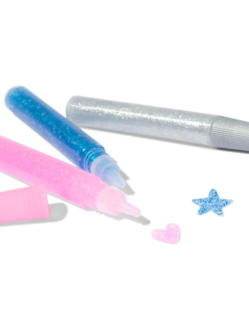 5 tubes de colle à paillettes
