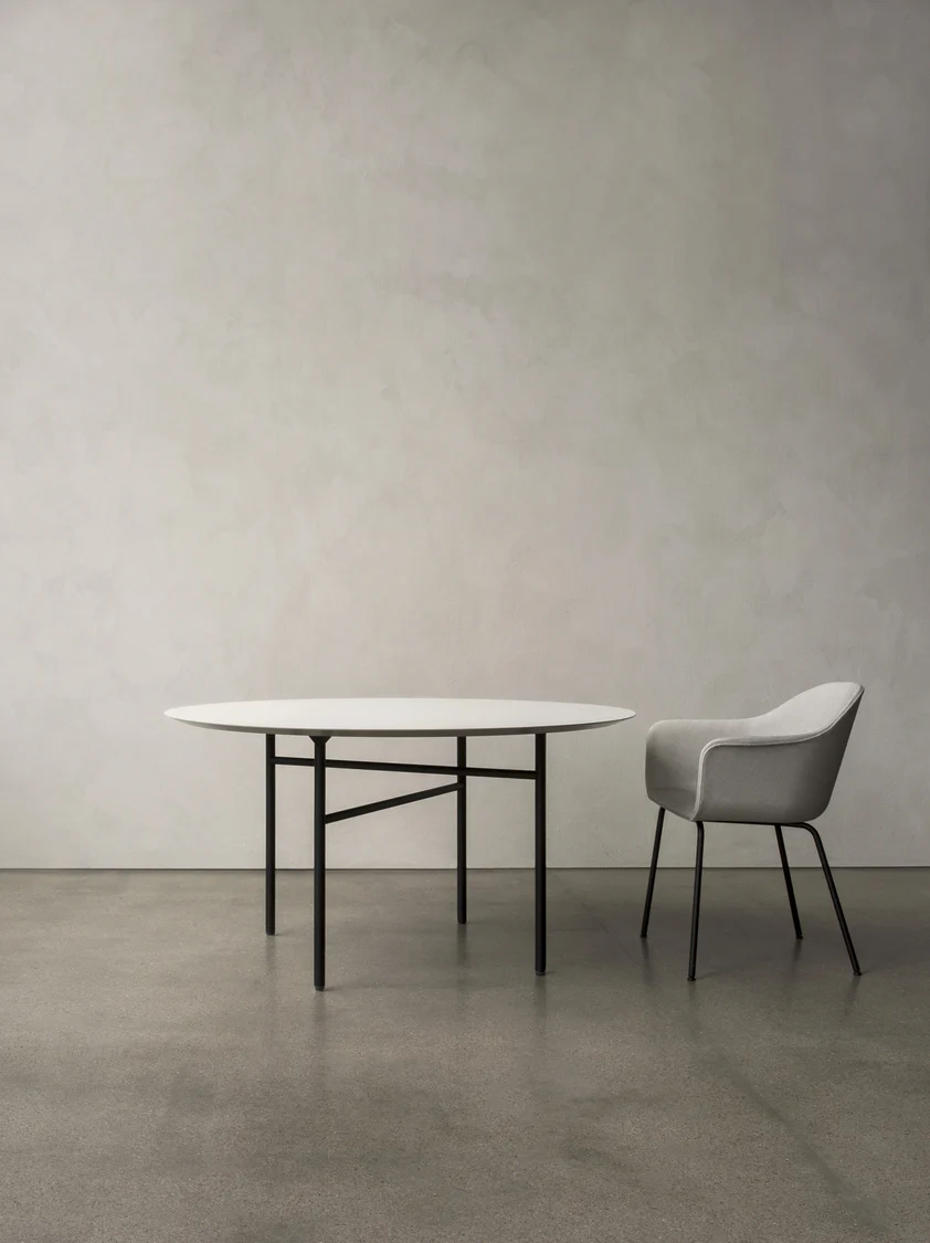 Audo Copenhagen  Harbour Chair stol - Polstret Remix 233/Black Steel