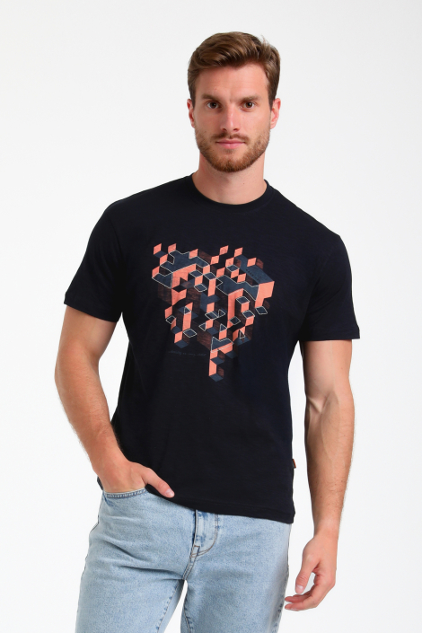 Gabbiano blauwe heren t-shirt