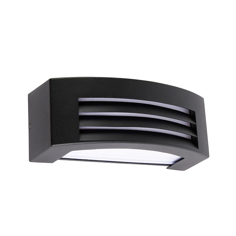 Moderne buiten wandlamp zwart IP44 - Hurricane 1