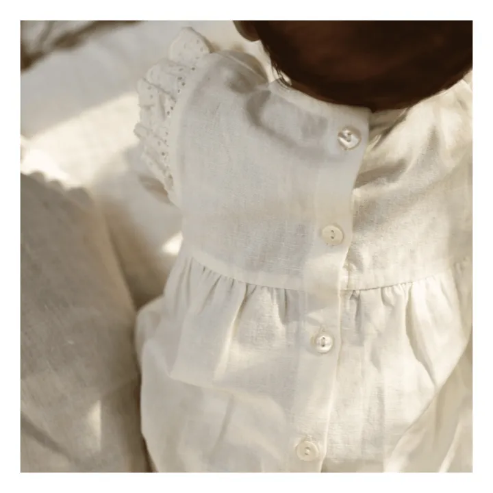Lililotte Exclusivité Lililotte x Smallable - Barboteuse Jeanne | Blanc cassé