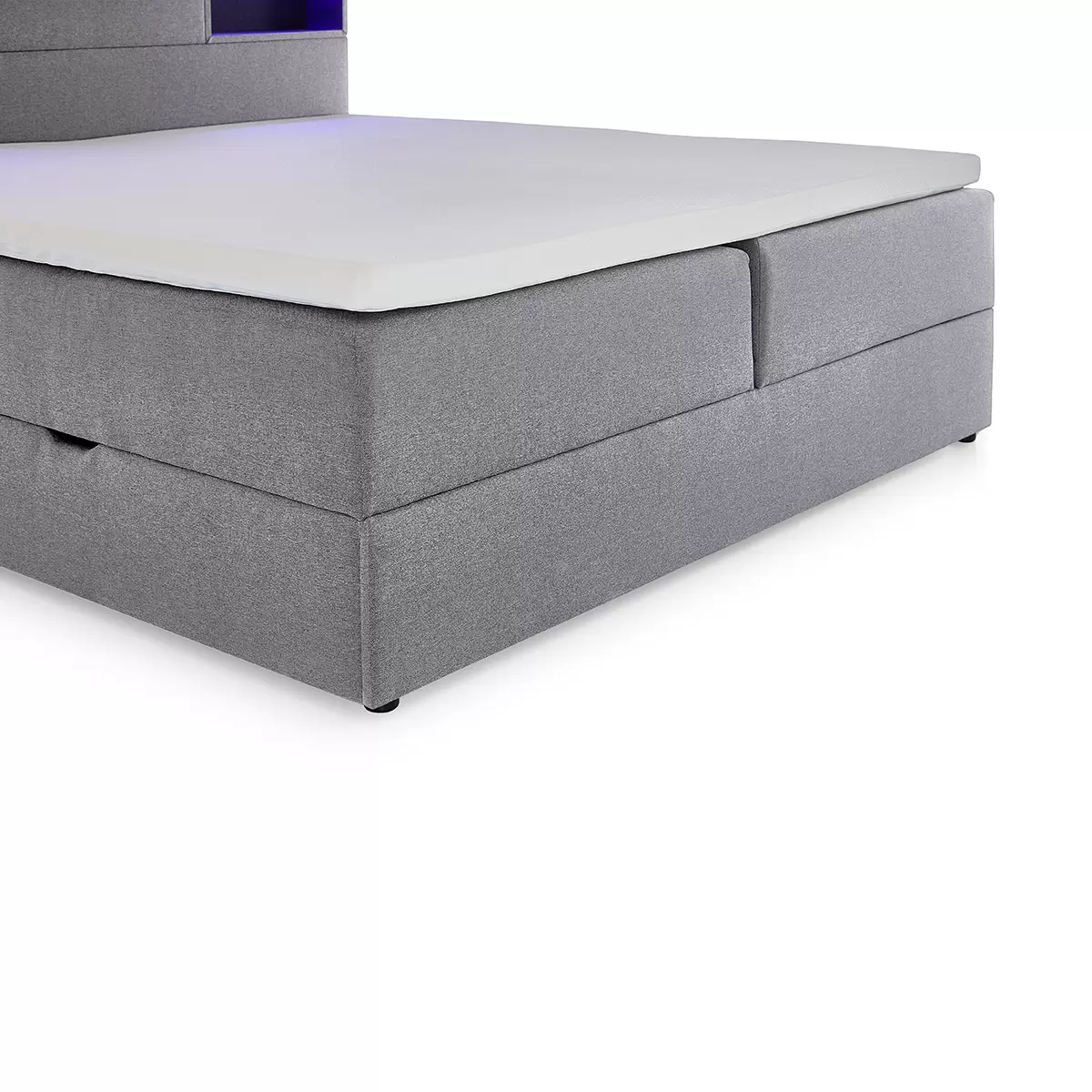 Boxspringbett Caja 160x200 Hellgrau