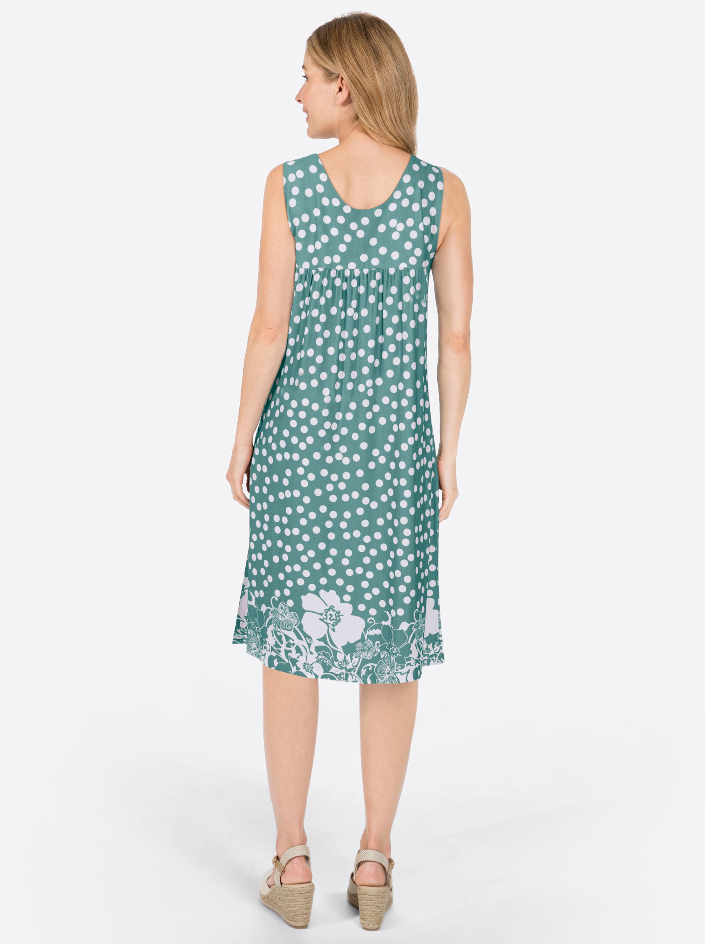 Freizeitkleid in jade-gemustert