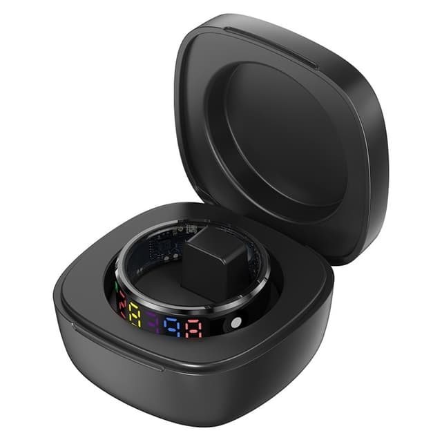 Vandtæt Smart Ring Søvntracker Blodilt Pulsmåler Opladningsetui