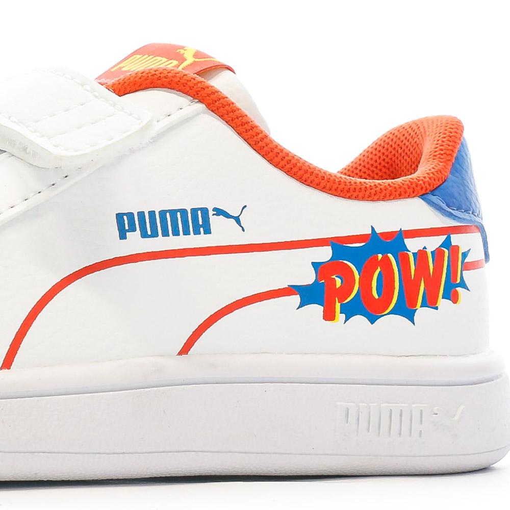 Puma Baskets Blanche/Bleu/Rouge Garçon Puma Iinf Smash Comics