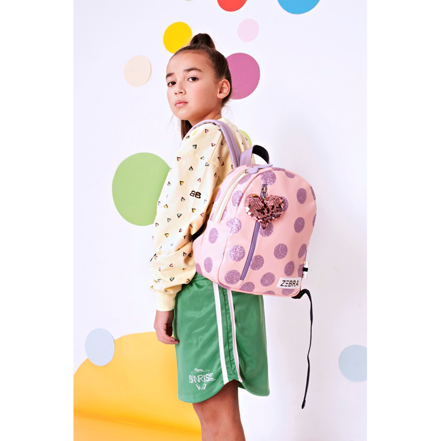 Zebra Trends Girls Rugzak S Soft Leo pink