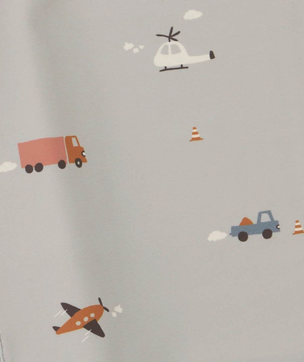 LIEWOODT-SHIRT DE BAIN NOAH BÉBÉ ANTI-UV GRIS AVEC MOTIFS VOITURE