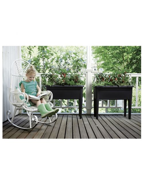 Elho Green Basics Kweektafel - Kweekbenodigdheden - 75.5x36.5x65.1 cm Zwart Xxl
